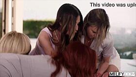 Five Milfs Ride Jason Luv's Big Black Cock 😍