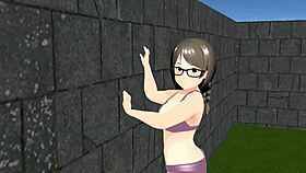 kyo animation plump girl playing tennis with tits