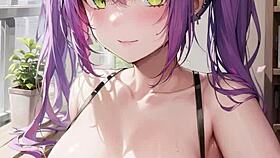 3d animated wife explores an american truck.