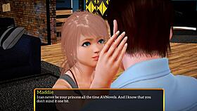 Blonde with Big Tits in Family Hentai Scene