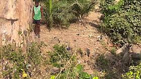 two strangers bang teen village girl by the river hard