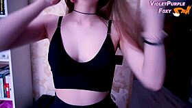 Curious teen tries nipple orgasm for the first time