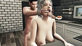 Old woman's secret pleasure with young stud and mature talk