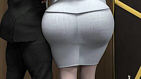 Young CEO grills his curvy Jewish secretary hard