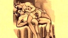 vintage erotic drawings collection