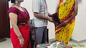 desi stepdaughter step dad के साथ fantasy sex, oops threesome mess