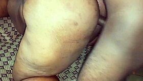 im the wide black ass lady getting doggystyle fucked by big black cock