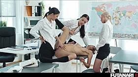 Anime compilation where beautiful girls kiss and tease each other in various scenes