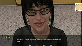 wvm 80 shows katie teasing with her big assets.