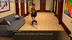 nursing back to pleasure with curvy mature in sexy 3d outfit animation