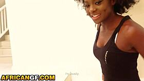 South African goddess drilled hard by hung white tourist in homemade clip