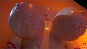 Busty Blondes and Brunettes in a Group Session