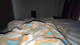 a curvy colombian girl fingers her tight pussy in the morning