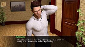 nursing back to pleasure with curvy mature in sexy 3d outfit animation