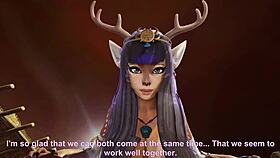 deer-girl freyja says, 'come explore the viking village with me in this 3d hentai pov adventure'
