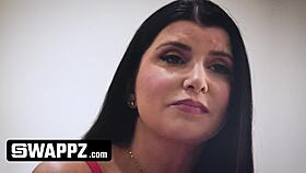 Big tits milf watches friends get fucked in orgy, stepmoms fuck stepsons.