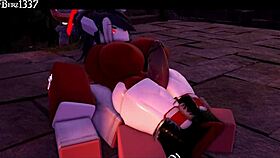 Imagine a succubus giving a rough thighjob in this 3D anime hentai.