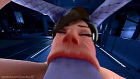 I love how 3D futa with huge cock fucks hard