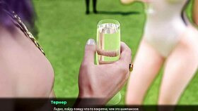 anime hentai whore in bikini gets wild at milf party