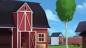 Intense summertime saga fucking with monster cock on small 18+ tits.