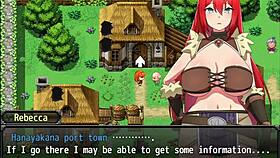 redhead girl saves boy from bandits in rebecca and the sword of nasty curses part 1