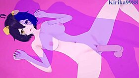Utena and Haruka in an intense magia magenta sex scene
