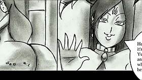 Giantess growth and breast expansion in animated comic compilation part 2