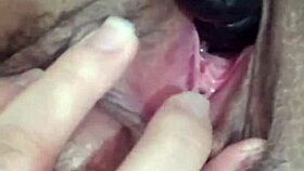 Hot young babe strips naked, uses vibrator and anal toys for solo orgasm.