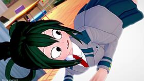 Damn! Froppy in School Uniform Jerks Off at the Nurse’s Office Adult Version!