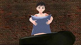 Leo anime girl strips in gravure