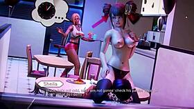 Look At These Huge Tits In Waifu Academy Nude Scenes!