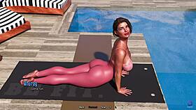 Half-Naked Stepmom Catches Me Peeping In Bedroom - 3D Hentai Life In Santa County