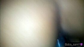 First time anal with girlfriend turns into creampie orgasm in homemade setting