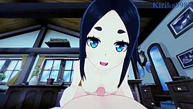 tokishikko dana experiences intense creampie sex in immoral guild hentai