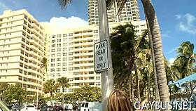 Gay guys enjoy intimate moments