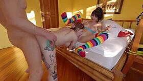 Threesome Blast with Hot Milf, My Friend’s Step Mom Joins for Tight Pussy Action.