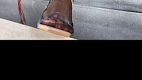 Kenia says, 'Watch me tease in stockings and dress'