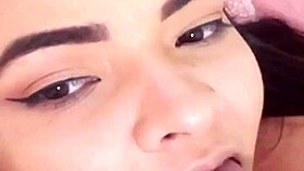 Hot young babe strips naked, uses vibrator and anal toys for solo orgasm.