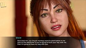 nursing back to pleasure with curvy mature in sexy 3d outfit animation