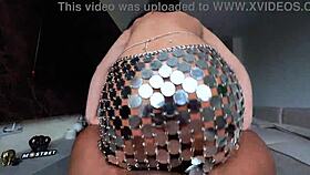 Stepdad, fill my pussy with your milk, she screams in pov