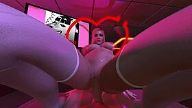 cyberpunk whore in 3d sfm animation