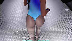 Name88's Triangle 13 shows busty gym girl teasing with her curvy ass
