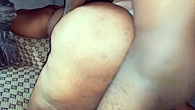 im the wide black ass lady getting doggystyle fucked by big black cock