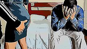 i'm the young wife fucked by boss in front of husband, i enjoy it