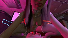 cyberpunk whore in 3d sfm animation