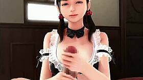 Super Naughty Maid Teasing in Anime.