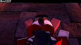 Imagine a succubus giving a rough thighjob in this 3D anime hentai.