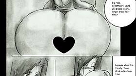 Giantess growth and breast expansion in animated comic compilation part 2