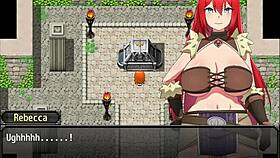 redhead girl saves boy from bandits in rebecca and the sword of nasty curses part 1