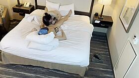 the tattooed petite beauty kneels down and eagerly sucks his cock in this intimate scene